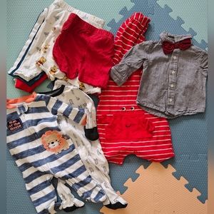 Lot of 10 0-3 mos 3mos baby pieces